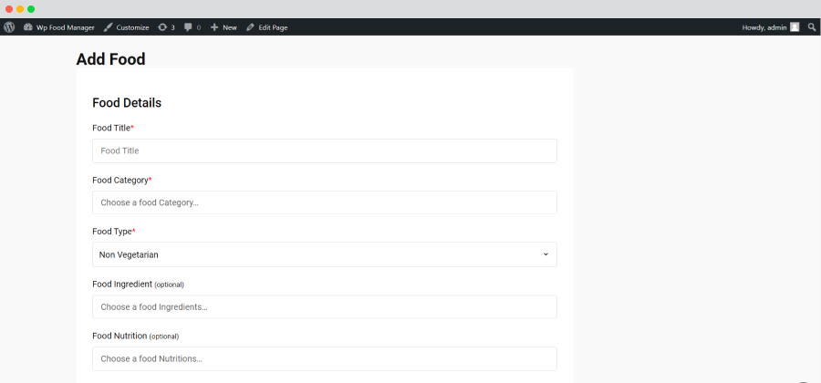 frontend-add food